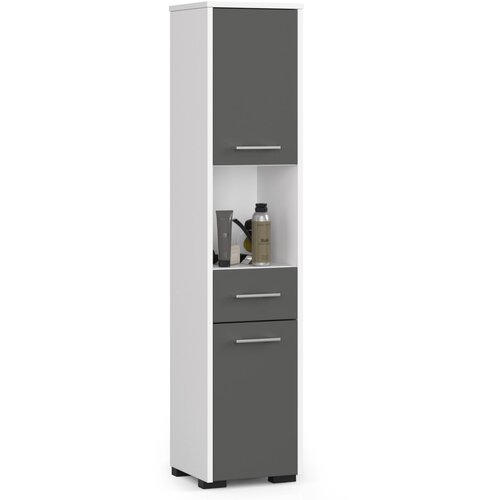 AKORD KOPALNIŠKA OMARA FIN STOLP 30 2D 1SZ 1W 140cm BELE / SIVE, (21714057) Cene