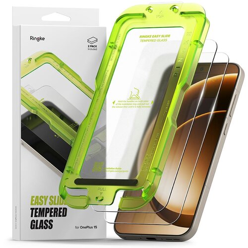 Spigen RINGKE KALJENO STEKLO, ENOSTAVNO DRSNJE, PAKIRANJE 2 KOSOV ZA ONEPLUS 15, PROZORNO ZA&amp;Scaron;ČITNO, (5000260267) Slike