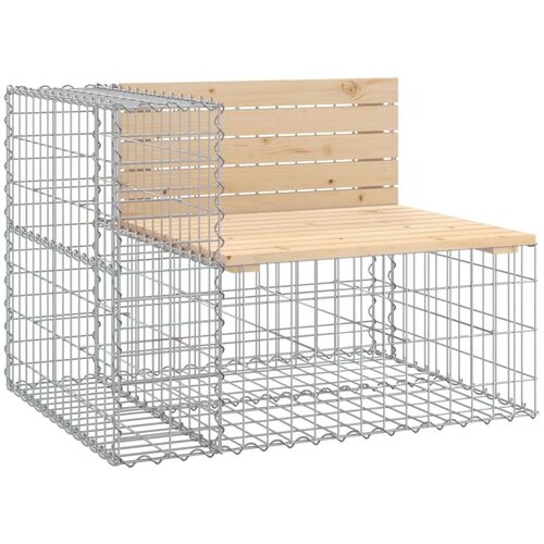 vidaXL Vrtna klupa s gabionskim dizajnom 92 x 71 x 65 5 cm od borovine Cijene