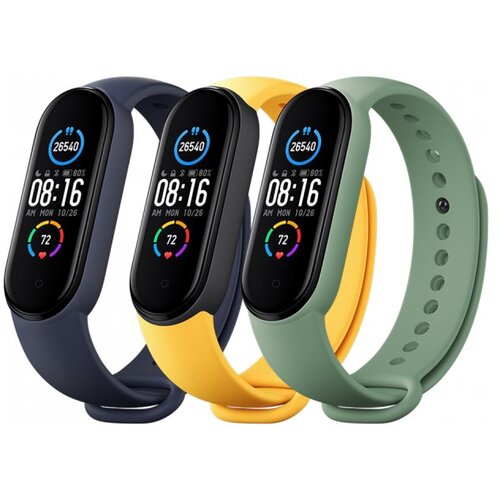 Xiaomi Pašček za uro Mi Band 5 (3 kos) - moder, rumen in zelen Cene