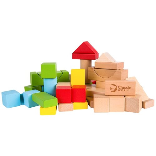 Classic World drvene kocke junior 50 kom Slike