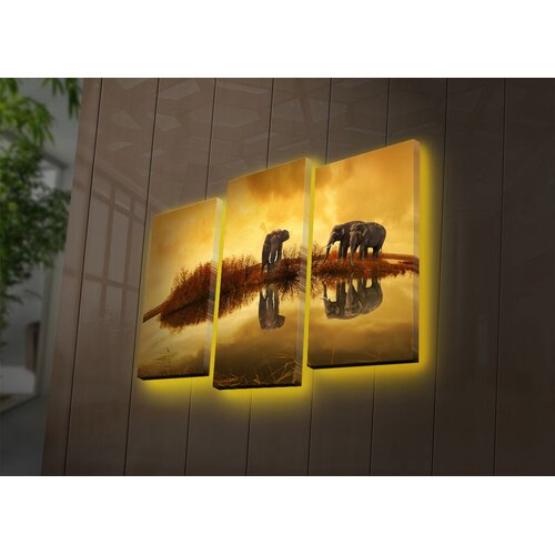Wallity Set slika sa LED rasvjetom 3PATDACT-23, 3 dijela Cijene