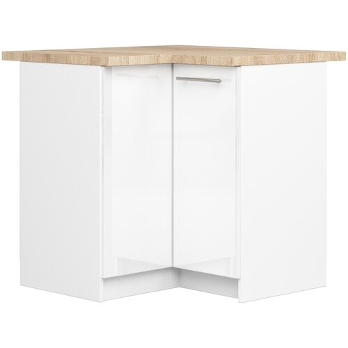 AKORD OLIWIA S90/90 Kabinet + BELA / BELA SJAJ Vrh, (21713594) Cene