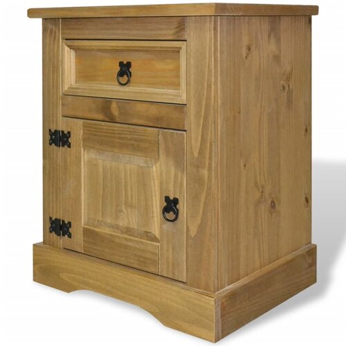 vidaXL Posteljna Omarica Mehiška Borovina Corona Range 53x39x67 cm Cene
