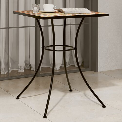 vidaXL Bistro mizica z mozaikom terakota 60x60x74 cm keramika Cene