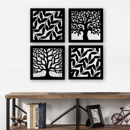 Wallity set ogledala SYH7436502136139, crni Slike
