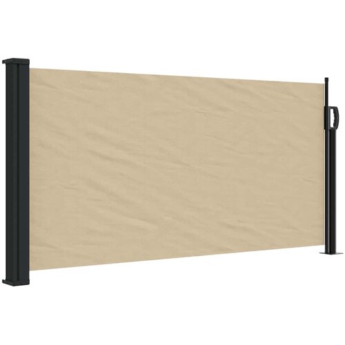  Bočna tenda na uvlačenje bež 100x500 cm Slike