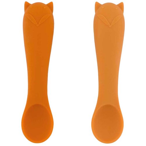 Trixie set od 2 silikonske žlice first baby mr. fox Cijene