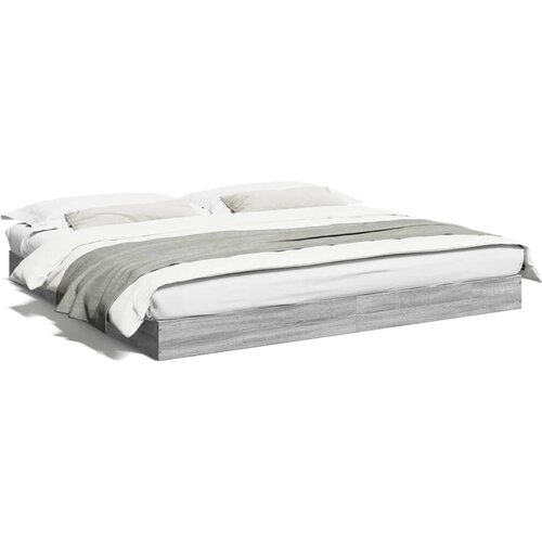 VidaXL Okvir kreveta boja hrasta 180 x 200 cm od konstruiranog drva Slike