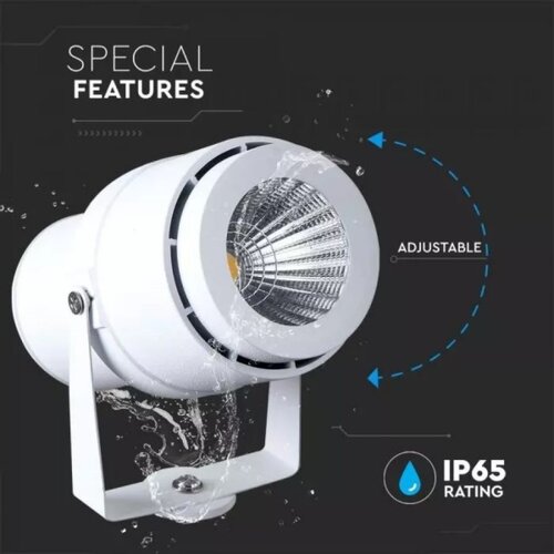  LED spolja&amp;scaron;nja lampa LED/12W/100-240V IP65, bela - zeleno svetlo Slike