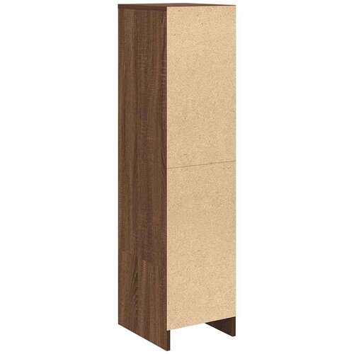 VidaXL Visoka omara rjavi hrast 29,5x34x119,5 cm inženirski les Slike