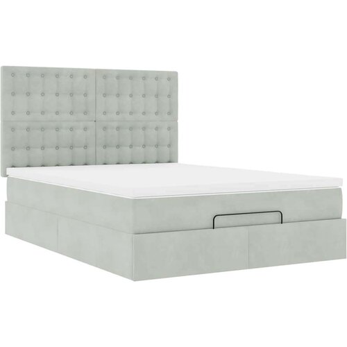  Otomanski krevet s madracima i LED 140x190 cm bar&amp;scaron;unasti Slike
