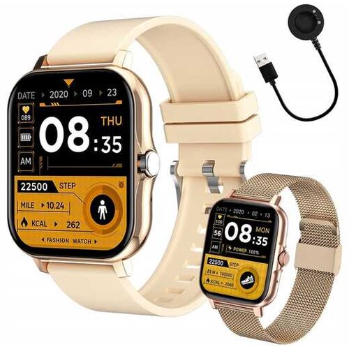 VERKGROUP VERK GROUP pametna ura touch 2 pasova Bluetooth FitPro 06339_ZL, zlata Cene