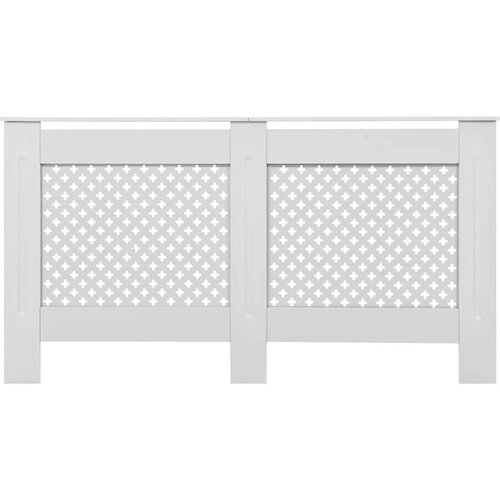 VidaXL pokrovi za radijator 2 kom bijeli 152 x 19 x 81,5 cm mdf Slike