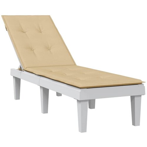  Jastuk za ležaljku pro&scaron;arani bež (75 + 105) x 50 x 4 cm tkanina - pro&scaron;arana bež 1 Cijene