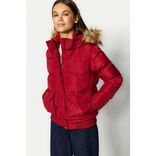 Trendyol Winter Jacket - Red - Puffer Cene