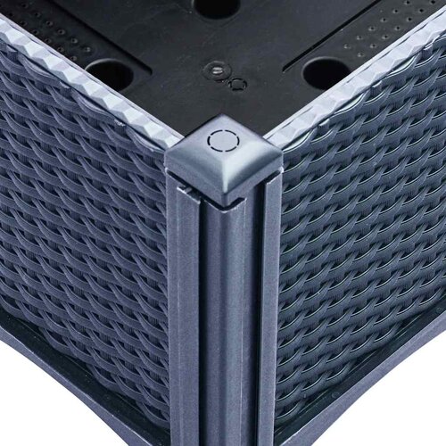  Vrtna sadilica s re&amp;scaron;etkom plava siva 80 x 40 x 142 cm PP Slike