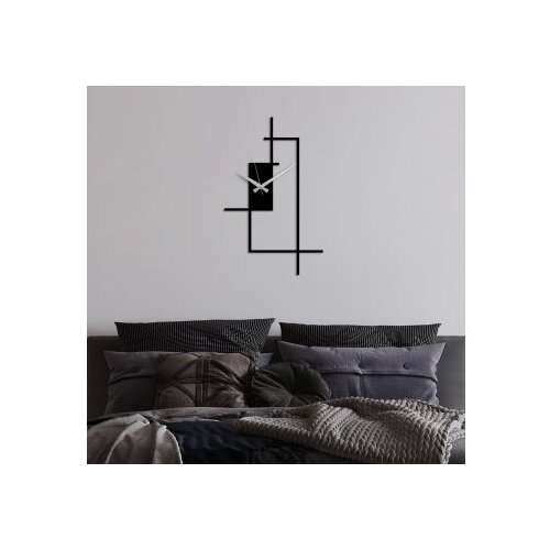 Wallity Zidni sat 49x30cm Crni Slike