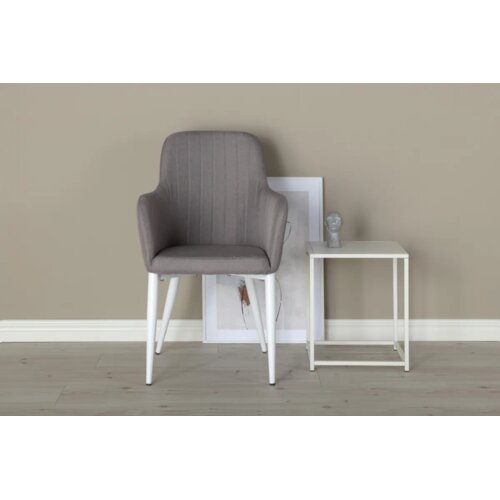 Venture Home Comfort blagovaonska stolica s rukohvatima, siva, set od 2 Slike