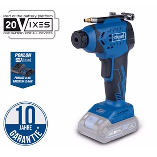 Scheppach aku ručni kompresor C-AC20-X IXES 5909247900 + POKLON Set punjač 2.4 A i baterija 2.0 Ah Starter Kit 2 IXES SBSK2.0 Cene