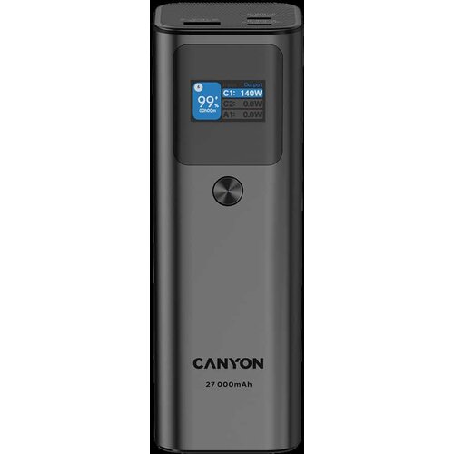 Canyon PB-2010 allowed for air travel power bank 27000mAh/97.2Wh Li-poly battery in/out:2xUSB-C PD3.1 140W out:USB-A Cijene