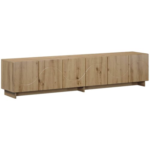  TV stalak 180 x 34,5 x 40 cm Hrast artisan Konstruirano drvo Slike