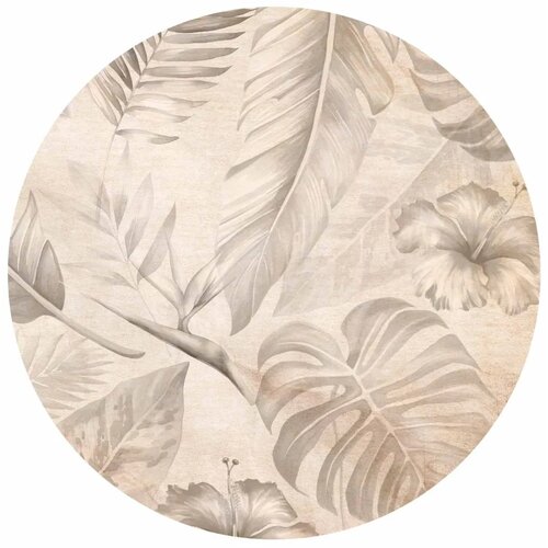  Okrugla fototapeta - Tropics in sepia 140x140 Cijene