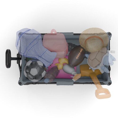 Kinderkraft Sklopiva kolica za plažu ROLLSTER 90x58 cm, Anthracite Slike