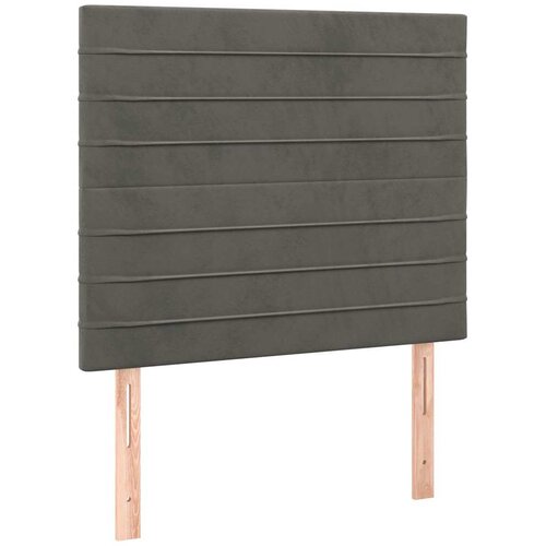 Box spring krevet s madracem tamnosivi 90x190 cm bar&amp;scaron;unasti Slike