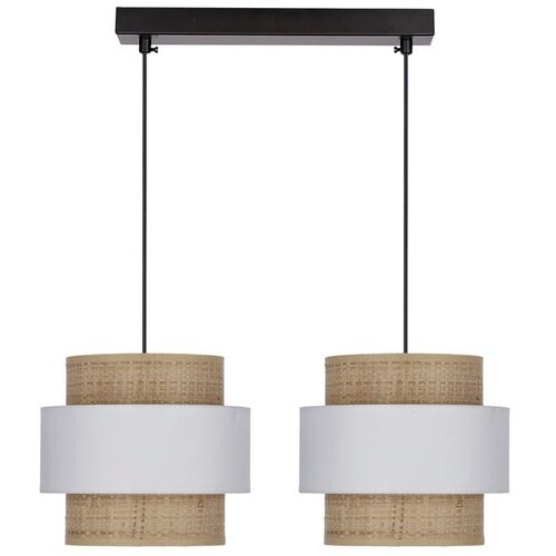 Candellux Lighting bela/v naravni barvi viseča svetilka s senčnikom iz ratana ø 20 cm rattan Cene