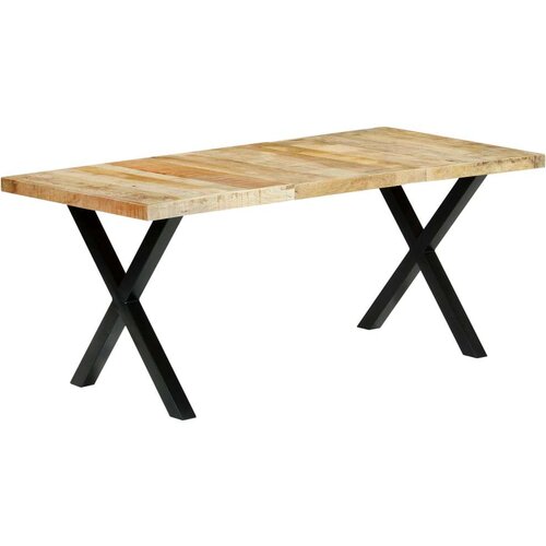  Blagovaonski stol od masivnog drva manga 180 x 90 x 76 cm Slike