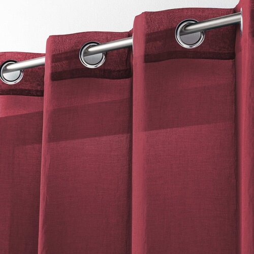 Douceur d int&amp;eacute;rieur Bordo rdeča prosojna zavesa 140x240 cm Telma &amp;ndash; Slike