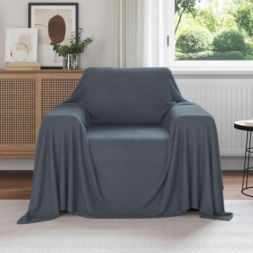  Pokrivači za bacanje 6 pcs Tamno siva 210 x 140 cm Runo Cene