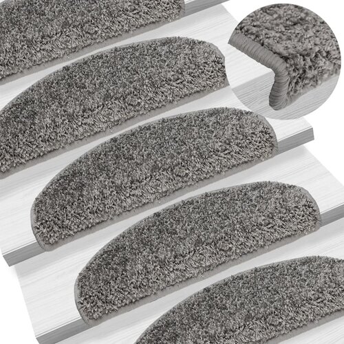  Prostirke za stepenice 10 kom 65x21x4 cm sive poluokrugle velike Cene