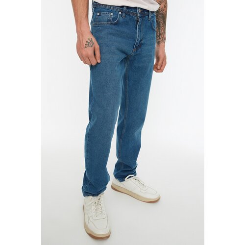 Trendyol Indigo Men's Straight Fit Jeans Cene