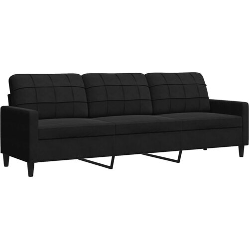 Maison Chic kavč - Sofa - Kanape trosed črn 210 cm žamet, (21726628) Cene