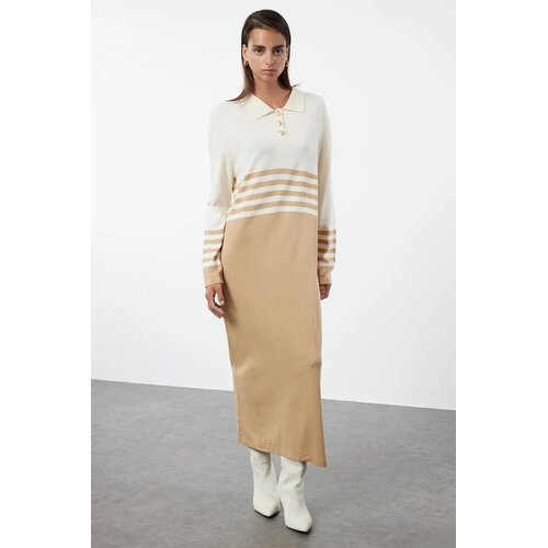 Trendyol Modest Ženska haljina Tctaw25Eb00002, Smeđa Cene