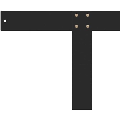  Naslon za sofu od paleta crni 110 cm željezni Slike