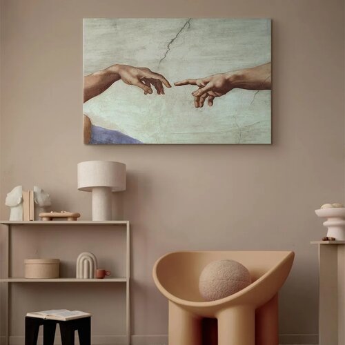  Slika - Michelangelo &amp;ndash; The Creation of Adam (hands) 120x80 Standard Slike