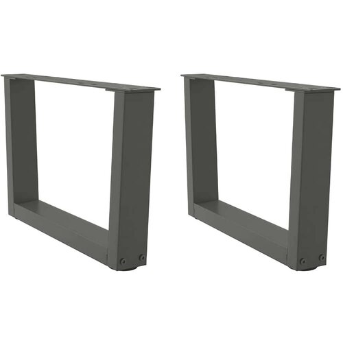  Noge jedilne mize V-oblika 2 kosa Antracit 60x(30-31,3)cm Jeklo Cene