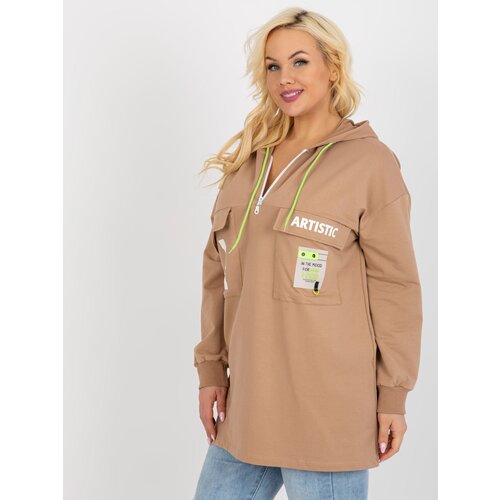 RELEVANCE Sweatshirt-RV-BL-8258.34-camel Cene
