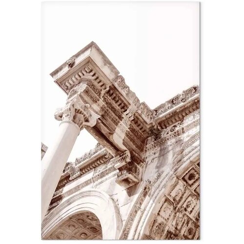  Slika - Temple of Hadrian (1 Part) Vertical 40x60 Premium Print Slike