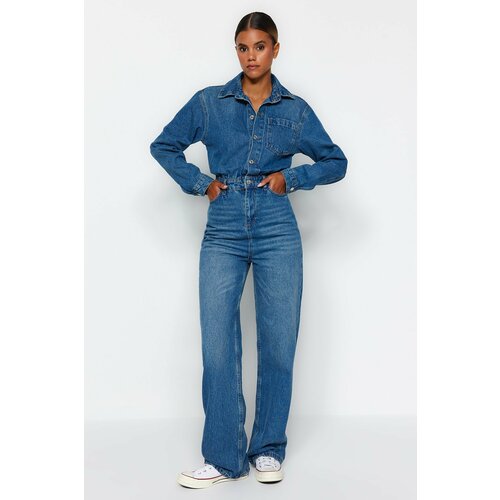 Trendyol Jumpsuit - Blue - Regular fit Slike