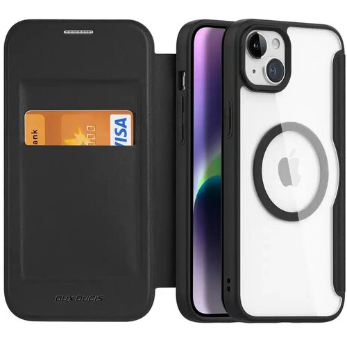 Dux ducis Skin X Pro - MagSafe kompatibilna preklopna torbica za Apple iPhone 15 crna Cijene