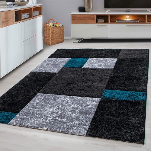 Novel Ravno Tkana Preproga Hawaii, Turkizna, 140x200cm Slike