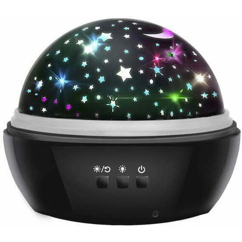 Kruzzel uSB LED RGB projektor nočna lučka - menjava projekcij črna 00016857 Cene