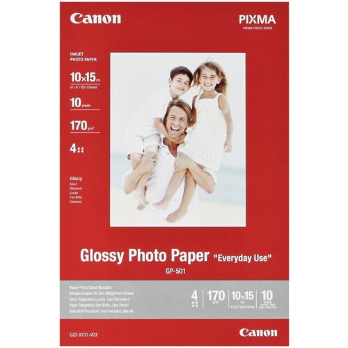 Canon Foto papir GP-501, 10 x 15 cm, 10 listov, 210 gramov Slike