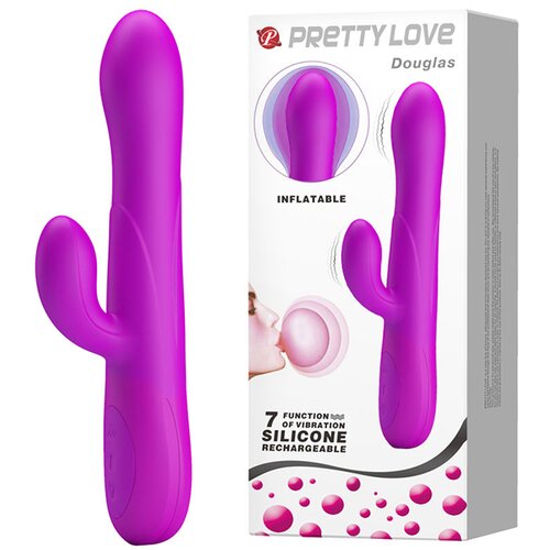 Pretty Love Dempsey Inflatable Rabbit Vibrator Purple Cene