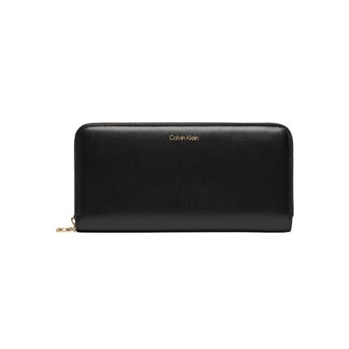 Calvin Klein Jeans Denarnice CK PULLER LARGE ZIP AROUND LV04F1093G Črna Slike