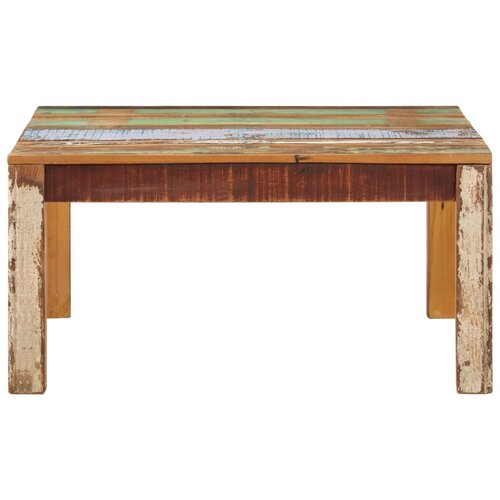 Maison Chic Klubska mizica - kavna mizica - Nizka mizica 80x80x40 cm trden predelan les, (21753447) Cene
